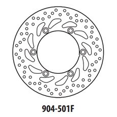 BREMŽU DISKS GOLDFREN 904-501F PRIEKŠ. 260 MM