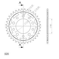 AIZMUGURĒJAIS ZOBRATS SUPERSPROX RFE-1333:36-BLK MELNS/PELĒKS 36T, 520