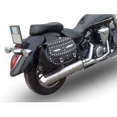 SLIP-ON EXHAUST GPR INOX OVAL Y.139.IT BRUSHED STAINLESS STEEL INCLUDING REMOVABLE DB KILLER AND LINK PIPE