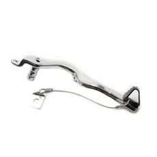 BREMŽU PEDĀLIS MOTION STUFF 83P-0601002 SILVER BODY, BLACK STEEL FIXED TIP TĒRAUDA FIKSATORS