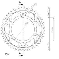 AIZMUGURĒJAIS ZOBRATS SUPERSPROX RFE-1306:48-BLK MELNS/PELĒKS 48T, 530