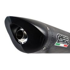 SLIP-ON EXHAUST GPR TIBURON BE.2.TIBPO INOX CARBON LOOK INCLUDING REMOVABLE DB KILLER AND LINK PIPE