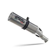 SLIP-ON EXHAUST GPR M3 TITANIUM NATURAL E5.CF.16.1.M3.TN BRUSHED TITANIUM INCLUDING REMOVABLE DB KILLER AND LINK PIPE