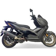SLIP-ON EXHAUST GPR FURORE-X SCOOTER Z.18.3.CAT.FXSC MATTE BLACK INCLUDING SILENCER APPROVED FOR NOISE,DB KILLER AND CATALYST COMPLIANT FOR INSPECTION