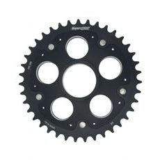 REAR SPROCKET STEALTH WITH ALLOY DISC SUPERSPROX RSA-733_525:39-BLK MELNS 39T, 520