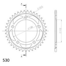AIZMUGURĒJAIS ZOBRATS SUPERSPROX RFE-302:39-BLK MELNS/PELĒKS 39T, 530