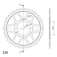 AIZMUGURĒJAIS ZOBRATS SUPERSPROX RFE-404:47-BLK MELNS/PELĒKS 47T, 520