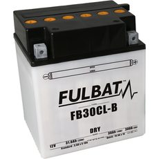 Standarta akumulators (ar skābes ampulām) FULBAT FB30CL-B (YB30CL-B) Acid pack included