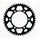 Rear ALU sprocket SUPERSPROX RAL-486:44-BLK melns/pelēks 44T, 520