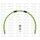 Aizm. bremžu šļaukas kompl. Venhill POWERHOSEPLUS KAW-11005RB-GR (1 šļauka komplektā) Green hoses, black fittings