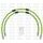 RACE Priekšējo bremžu šļūteņu komplekts Venhill POWERHOSEPLUS HON-10011F-GR (2 šļaukas komplektā) Green hoses, chromed fittings