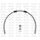 Aizm. bremžu šļaukas kompl. Venhill POWERHOSEPLUS KAW-11001RB (1 šļauka komplektā) Clear hoses, black fittings