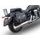 Slip-on exhaust GPR INOX OVAL Y.139.IT Brushed Stainless steel including removable db killer and link pipe