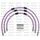 STANDARD Priekšējo bremžu šļūteņu komplekts Venhill POWERHOSEPLUS HON-7001FB-PU (3 šļaukas kompl.) Purple hoses, black fittings