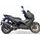 Slip-on exhaust GPR FURORE-X SCOOTER Z.18.3.RACEDB.FXSC Matte Black including removable db killer and link pipe