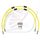 CROSSOVER Priekšējo bremžu šļūteņu komplekts Venhill POWERHOSEPLUS TRI-9025FB-YE (2 šļaukas komplektā) Yellow hoses, black fittings