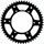 Rear sprocket SUPERSPROX STEALTH RST-245:51-BLK melns/pelēks 51T, 520