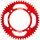 Rear ALU sprocket SUPERSPROX RAL-209:50-RED sarkans 50T, 420