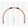 Sajūga šļaukas kompl. Venhill POWERHOSEPLUS KAW-10002CS-OR (1 šļauka komplektā) Orange hoses, stainless steel fittings