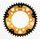 Rear sprocket SUPERSPROX STEALTH RST-1304:43-GLD zelta 43T, 525