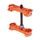 Triple clamp X-TRIG ROCS TECH 40504007 Oranžs