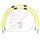 CROSSOVER Priekšējo bremžu šļūteņu komplekts Venhill POWERHOSEPLUS HON-10031FS-YE (2 šļaukas komplektā) Yellow hoses, stainless steel fittings