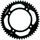 Rear ALU sprocket SUPERSPROX RAL-898:50-BLK melns/pelēks 50T, 428