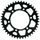 Rear ALU sprocket SUPERSPROX RAL-486:43-BLK melns/pelēks 43T, 520