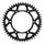 Rear ALU sprocket SUPERSPROX RAL-245:49-BLK melns/pelēks 49T, 520