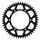 Rear ALU sprocket SUPERSPROX RAL-808:49-BLK melns/pelēks 49T, 520
