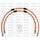 RACE Priekšējo bremžu šļūteņu komplekts Venhill POWERHOSEPLUS SUZ-2017FS-OR (2 šļaukas komplektā) Orange hoses, stainless steel fittings