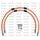 Aizm. bremžu šļaukas kompl. Venhill POWERHOSEPLUS DUC-9005RB-OR (2 šļaukas komplektā) Orange hoses, black fittings