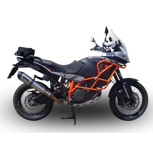 SLIP-ON EXHAUST GPR NEW GRAND PRIX EVO TITANIUM KTM.76.GPAN.TO BRUSHED TITANIUM INCLUDING REMOVABLE DB KILLER AND LINK PIPE