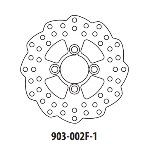 BREMŽU DISKS GOLDFREN 903-002F-1 PRIEKŠ. 180,5 MM