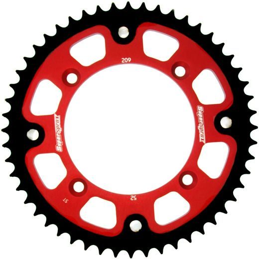 REAR SPROCKET SUPERSPROX STEALTH RST-209:50-RED SARKANS 50T, 420