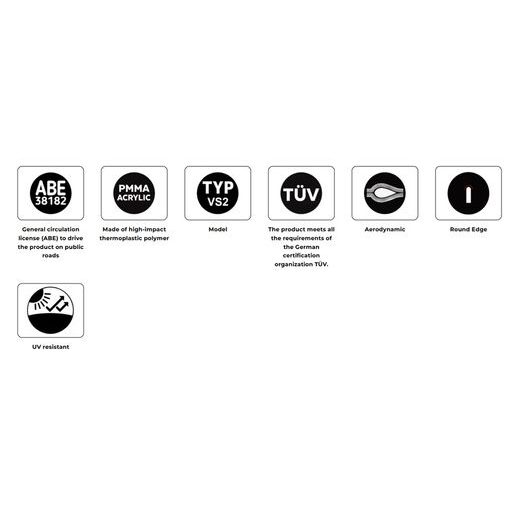 VĒJSTIKLS PUIG TOURING 22681F DARK SMOKE