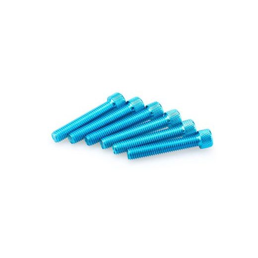 SKRŪVES PUIG ANODIZED 0540A ZILS M8 X 55MM (6PCS)