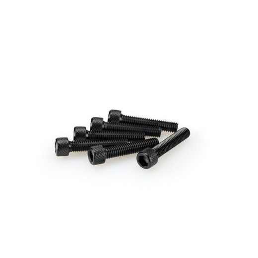 SKRŪVES PUIG ANODIZED 0258N MELNS/PELĒKS M6 X 30MM (6PCS)