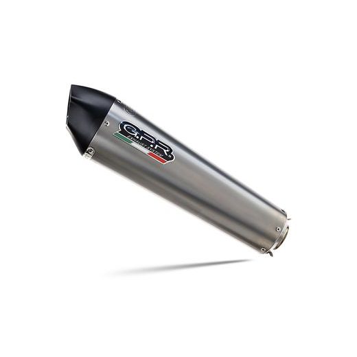 SLIP-ON EXHAUST GPR SATINOX Y.135.1.SAT BRUSHED STAINLESS STEEL INCLUDING REMOVABLE DB KILLER AND LINK PIPE