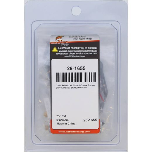KARBURATORA REMKOMPLEKTS ALL BALLS RACING CARK26-1655