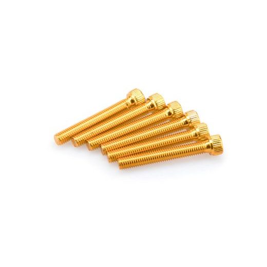 SKRŪVES PUIG ANODIZED 0540G DZELTENS M8 X 55MM (6PCS)