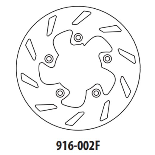 BREMŽU DISKS GOLDFREN 916-002F PRIEKŠ. 173,5 MM