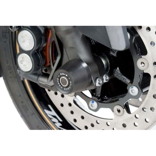 AXLE SLIDERS PUIG 8599N, MELNS COLOR CAPS INCLUDED