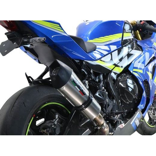 SLIP-ON EXHAUST GPR NEW GRAND PRIX EVO TITANIUM E5.S.198.RACE.GPAN.TO BRUSHED TITANIUM INCLUDING LINK PIPE