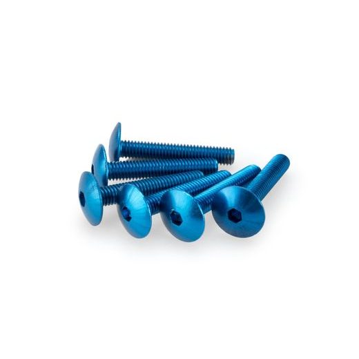 SKRŪVES PUIG ANODIZED 3995A ZILS M6 X 30MM (6PCS)