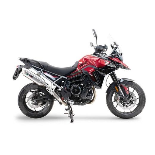SLIP-ON EXHAUST GPR FURORE-X ACCIAIO INOX BRK24.T.101.FUXIO BRUSHED STAINLESS STEEL INCLUDING REMOVABLE DB KILLER AND LINK PIPE