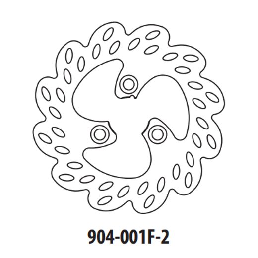 BREMŽU DISKS GOLDFREN 904-001F-2 PRIEKŠ. 220 MM