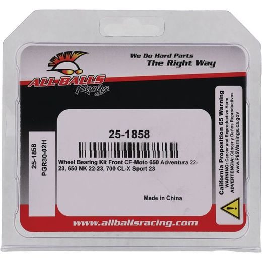 RITEŅA GULTŅU KOMPLEKTS ALL BALLS RACING 25-1858