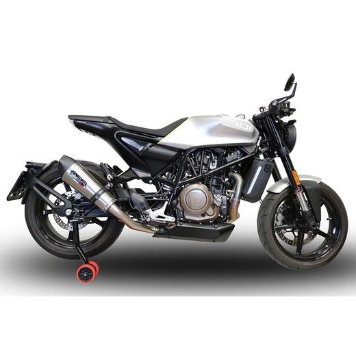 SLIP-ON EXHAUST GPR NEW GRAND PRIX EVO TITANIUM E4.HU.43.GPAN.TO BRUSHED TITANIUM INCLUDING REMOVABLE DB KILLER AND LINK PIPE
