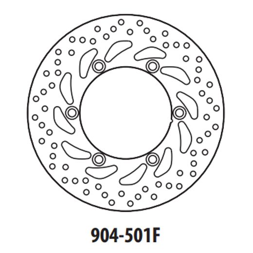 BREMŽU DISKS GOLDFREN 904-501F PRIEKŠ. 260 MM